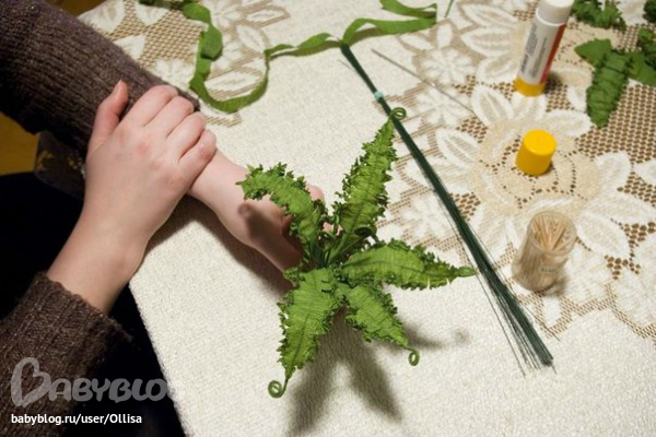 Листики из гофрированной бумаги своими руками мастер класс Листики из гофрированной бумаги своими руками мастер класс