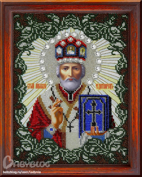 вышивка бисером икона лариса - Нужные схемы и описания для всех.