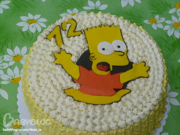 Торт -аппликация(первый)