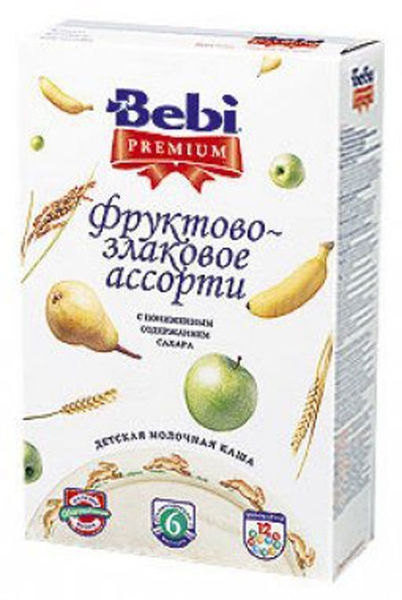 Каша молочная bebi premium фруктово-злаковое ассорти