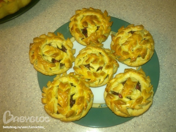 Корзиночки с брусникой