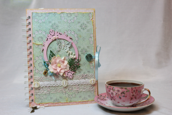 Блокнот в стиле шебби шик!