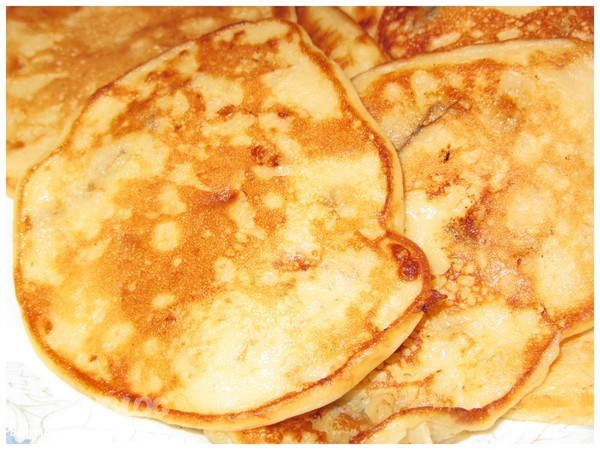 Молниеносные оладьи с бананом