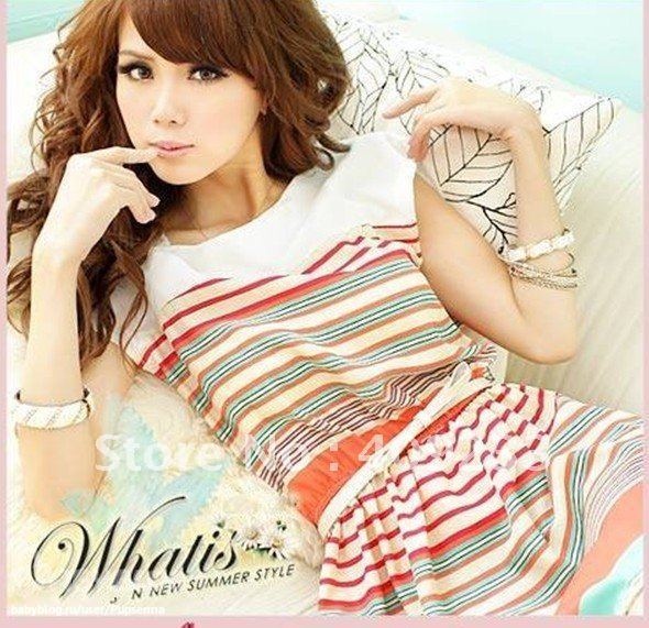 http://www.aliexpress.com/item/Free-shipping-2012-New-Colorful-Stripes-Mini-Dress-free-Bowknot-Belt-Womens-Dresses/564164236.html
