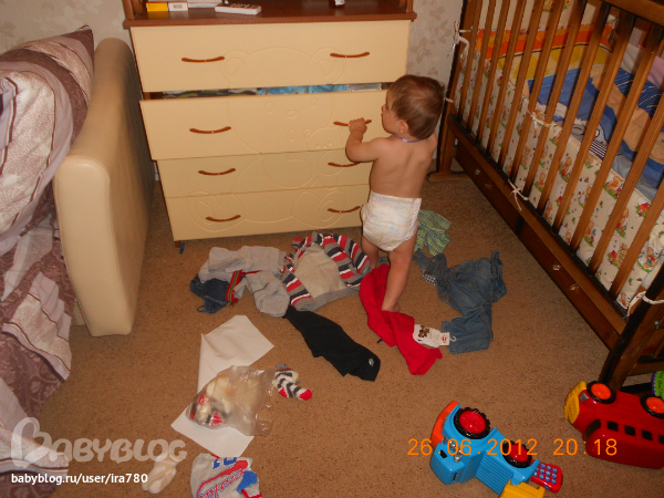 первая уборка на полках своих.