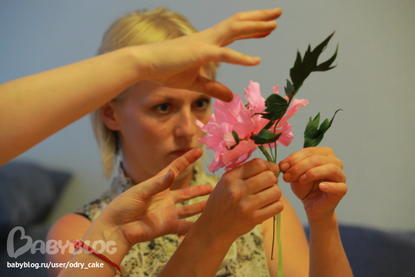 цветы в английской технике