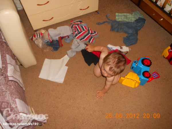 первая уборка на полках своих.