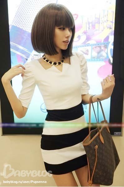 http://www.aliexpress.com/item/New-Fashion-Women-Korea-Stripes-Puff-Sleeve-Spliced-Mini-Dress-Free-Shipping-09/595640487.html