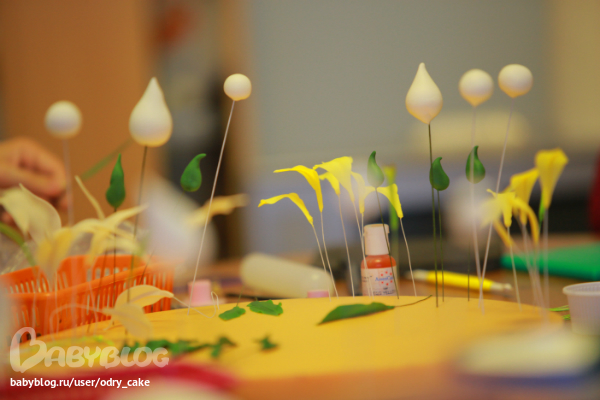 цветы в английской технике