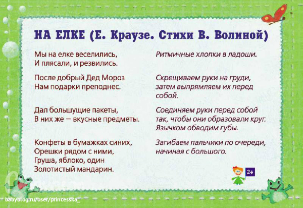 Пальчиковая Игра Новый Год