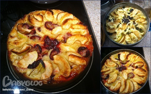 Яблочно-сливовый пирог