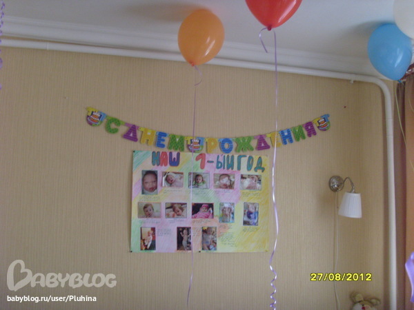 Фото отчет первого дня рождения и крестин!