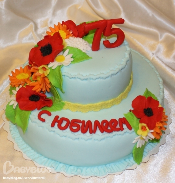 75th birthday cake 75 birthday cake, Birthday cake for mom, Birthday cake decora