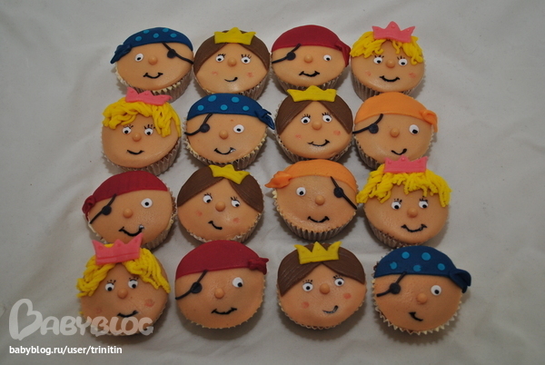 Пираты и принцессы - капкейки