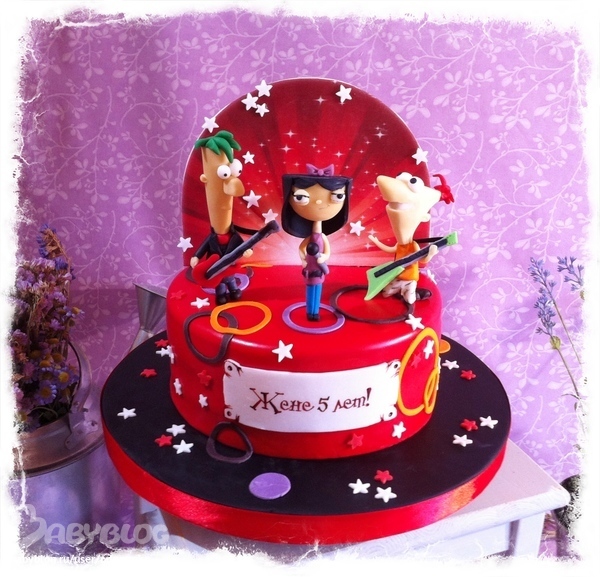 финес и ферб торт